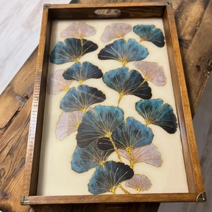 DECOR N UTILITY CRAFT Bandeja DE SERVICIO DE MADERA masiva hecha a mano Manijas de forma rectangular Logotipo personalizado Pintado marrón de alta calidad - Product Image 4