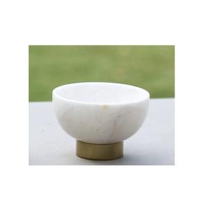 Tazón de servicio de mármol blanco de diseño único puro de una sola pieza con diseño y calidad Extra premium a muy bajo precio - Product Image 4