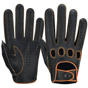 Luxury Genuine Leather Driving <b>Gloves</b> – Comfortable Grip <b>Touchscreen</b> <b>Gloves</b> for Driving & Racing - Product Image 1