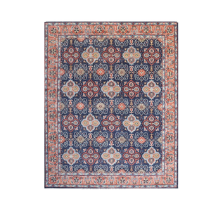 Grand tapis Oushak rectangulaire de style moderne à motif floral noué à la main en laine et coton Meilleur décor à la maison à un prix abordable - Product Image 1