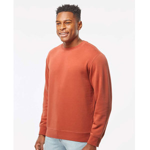 Nouveau pull à col rond en coton peigné de 380 grammes, poids lourd, couleur unie, sweat-shirts simples - Product Image 5