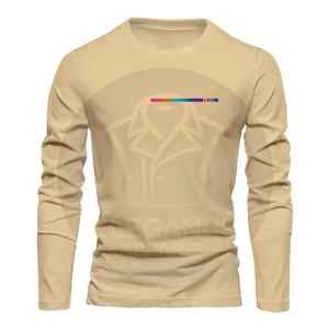 Vente en gros de chemises à manches longues pour hommes, hauts à manches longues à la mode décontractée avec logo personnalisé Service OEM ODM T-Shirt pour hommes - Product Image 2