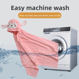 Serviette <span class=keywords><strong>de</strong></span> <span class=keywords><strong>Bain</strong></span> Enfant Personnalisée à Capuche Motif Mouton Séchage Rapide Écologique Jetable en Polyester Tissé Couleur Unie pour Salle <span class=keywords><strong>de</strong></span> <span class=keywords><strong>Bain</strong></span> - Product Image 6