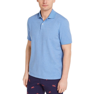Polo de manga corta de Color sólido de moda de verano para hombre, estilo de comercio exterior de negocios, bordado, antibolitas - Product Image 1