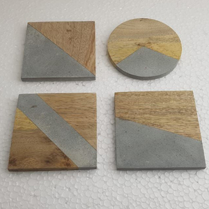 High Quality Set Factory Supply Acacia <b>Coasters</b> With Holder Drink Tea Custom <b>Coasters</b> Shape and Size at Star Crafts India - Product Image 3