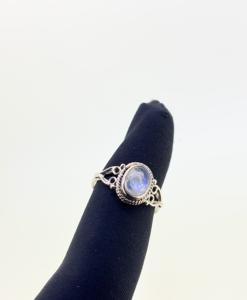 ของเก่าโบราณ925จริงเงินสเตอร์ลิงงานแต่งงานปาร์ตี้พลอยพลอยธรรมชาติทรงรีทรงตัดพลอยเทียมกรอบการตั้งค่าสำหรับทุกเพศ - Product Image 4