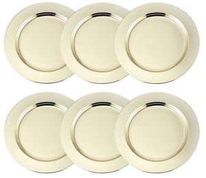 Assiette de service en métal idéale pour les repas en plein air, protégeant les surfaces des éclaboussures et préservant une esthétique élégante. - Product Image 5