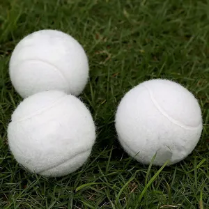 Hoge Kwaliteit Nieuw Design Witte Padelbal Tennisbal Chemische Vezel Oem Bal Padel Aanpassen Logo Groothandel - Product Image 3