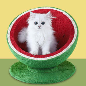 Nuevo Diseño de Casa para Gatos con Forma de Sandía, Ecológica, de Sisal, Rascador Moderno de Lujo - Product Image 5