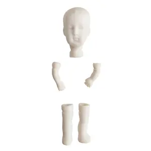 Doll making porcelain blanks (head, legs and arms) wholesale from manufacturer handmade doll parts