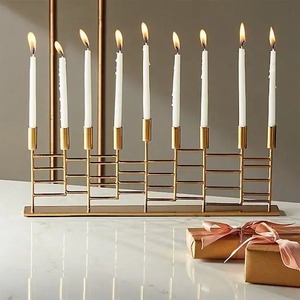 Nueva llegada KRAFT WORLD CHI-209 calidad superior hecho a mano respetuoso con el medio ambiente Metal soporte de vela decoración lujosa para el hogar de la boda - Product Image 5