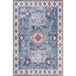 Alfombra Decorativa Lavable Netline Home Depot Tribal Multicolor Geométrica de 60x90 cm, Diseño NL1016 - Product Image 1