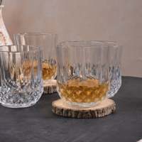 Ensemble de 6 verres à whisky en verre transparent au design moderne, grande capacité, lavables au lave-vaisselle, pour les fêtes