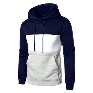 Men Pullover Breathable <b>Hoodies</b> Basics Cotton Blended Kangaroo Pocket Solid Color Kangaroo Pocket Casual Wear Twin Colour <b>Comfy</b> - Product Image 4