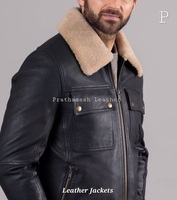 Veste en cuir pour hommes Vestes à usage quotidien pour hommes Qualité d'exportation Qualité supérieure Doublure intérieure souple Nombreuses options en vrac