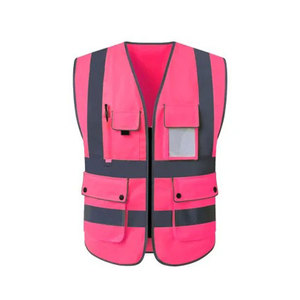 Chaleco de Seguridad de Lana Negra de la Mejor Calidad, Alta Visibilidad, Relleno de Algodón Reflectante, Transpirable, Estilo Casual, Nuevo Estilo de Moda - Product Image 5