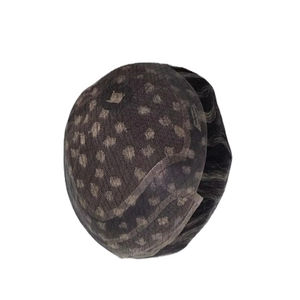 ท็อปเปอร์ผมและวิกผม 100% ผมแท้ จีน เรมี่ เวอร์จิ้น โปรเธซิส ทัส แฮร์ บีดี เลซ ฟรอนท์ วอเตอร์เวฟ - Product Image 1