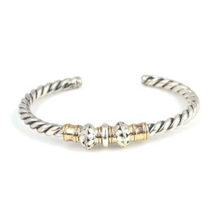 925 Sterling <b>Silver</b> Vintage Religious <b>Charm</b> <b>Bracelet</b> for Men Rhodium Plated with Diamond and Pearl Gift - Product Image 3
