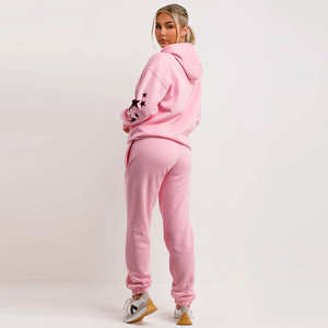 Vente chaude femmes à la mode hiver survêtement nouveau Design 100% coton à capuche col tenue respirant et écologique impression - Product Image 5