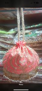 Recién llegado, monederos de diseñador para mujer, bolsos de mano, bolso Potli, bolso nupcial bordado con espejo para regalo de boda - Product Image 5