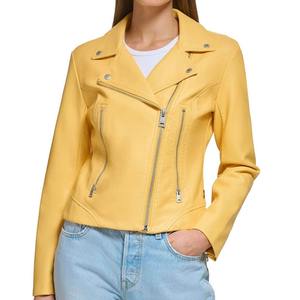 Design Your Own Women's Winter Bomber Jacket PU Leather High Quality <b>Waterproof</b> Windproof <b>Zipper</b> Front Logo Long Sleeve - Product Image 3