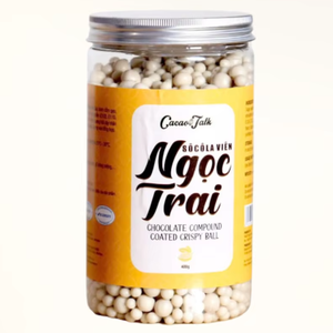 "ลูกบอลสีเงินกรอบ400g 4kg ขนมอบขนมขนมเวียดนามฮาลาลขนมอบขนม" - Product Image 1