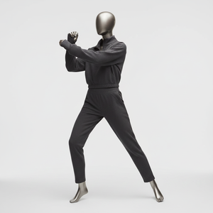 Conjunto Deportivo de Invierno con Estampado, Chaqueta Cortavientos y Pantalones Jogger de Alta Calidad, Personalizado para Mujer, Bloques de Color, 2 Piezas, Media Cremallera - Product Image 1