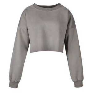 Sweat à capuche à manches courtes en coton imprimé personnalisé pour femmes, col roulé avant, fermeture éclair, écologique, OEM, décontracté, automne, été - Product Image 1
