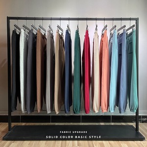 Pantalon <span class=keywords><strong>de</strong></span> survêtement thermique actif unisexe en molleton chaud d'hiver pour <span class=keywords><strong>homme</strong></span>, poids lourd 360GSM, coupe-vent, haute élasticité - Product Image 1