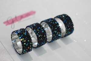 Modern Unique Elegant Personalized Handmade Vintage Fancy Customized Stylish Resin and <b>Metal</b> Napkin <b>Rings</b> - Product Image 6