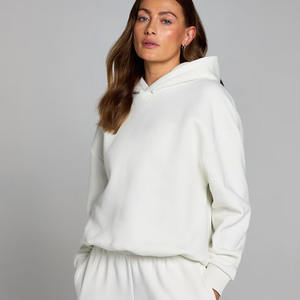 High Quality Women's Basics Oversize <b>Hoodie</b> Cotton-Rich Fabric <b>Hoodie</b> Anti-Wrinkle Breathable <b>Gym</b> & Streetwear Hoodies <b>For</b> Women - Product Image 1