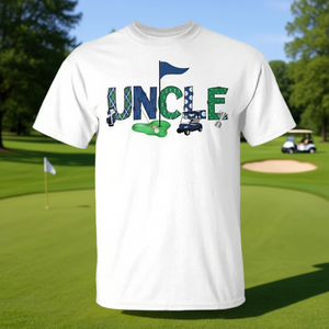 Camiseta a juego para el tío del cumpleañero, camiseta deportiva de golf promocional con diseño único - Product Image 3