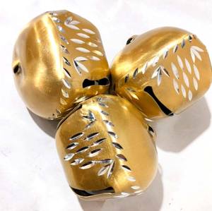 Modern 65mm Gold-Plated Christmas Holiday Decoration Sculpture Polished Technique Aluminium Chillali <b>Metal</b> <b>Crafts</b> Collectible - Product Image 3