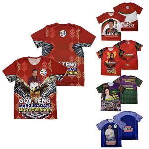Camisetas personalizadas para hombre al por mayor para campaña electoral de Filipinas, camisetas informales transpirables con estampado de cuerpo completo, camisetas baratas por sublimación - Product Image 2