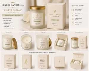 Vela de Masaje de Lujo en Tarro de Estaño con Mezcla de Cera Premium y Selección de Aromas Refinados para Uso en Dormitorios, Decoración de Salas de Estar y Uso en Hoteles - Product Image 5