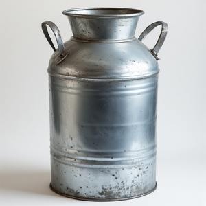 กระป๋องนมกัลวาไนซ์ระดับพรีเมี่ยมพร้อมด้ามจับหนังแฮนด์เมดตกแต่งด้วยการตกแต่งภายใน - Product Image 5