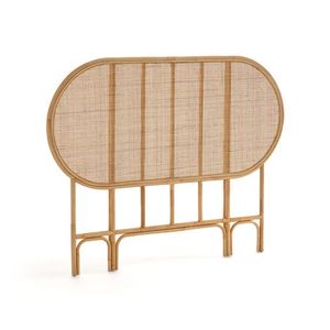 Cabecero de Ratán Vintage, Muebles para el Hogar, Muebles para Dormitorio, Cama Moderna para el Hogar, Ratán de Alta Calidad, Madera Maciza de Lujo, Tradicional - Product Image 1