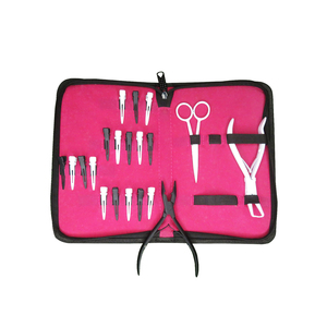 Nouvelle conception 2025, outils professionnels pour extensions de cheveux, ensemble de pinces à retirer les perles avec étui de luxe, matériau composite personnalisable - Product Image 5