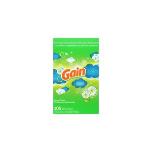 Hojas Secantes Gain Island Fresh, Eliminan Olores, Hojas Suavizantes para Telas, Paquete Grande - Product Image 1