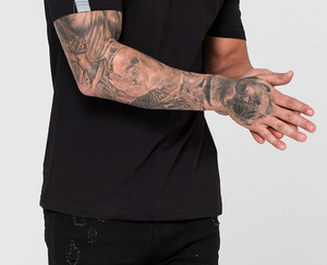 Chemise à manches courtes personnalisée imprimée à la mode pour hommes T-shirt uni T-shirt en coton sérigraphié - Product Image 4