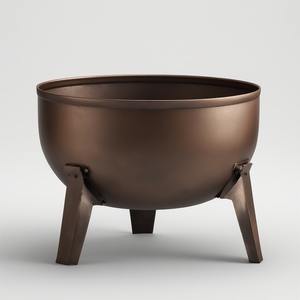 Premium Modern Outdoor <b>Metal</b> <b>Firepit</b> Powder Coated Finish Crafted for Luxury Homes Strong Build Elegant Design Long Lasting - Product Image 1