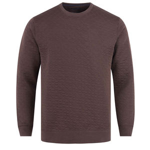Ensemble pull-over en molleton de coton de haute qualité pour hommes coupe personnalisée grande taille imprimé d'hiver uni teint-approvisionnement en gros - Product Image 1