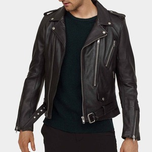 2025หนังกันลมสำหรับผู้ชายแจ็คเก็ตหนังวัวแบบพกพาหุ้มฉนวนกันความร้อนซับในใส่ลำลองรถจักรยานยนต์แบบคลาสสิกแจ็คเก็ตหนังสีดำ - Product Image 4