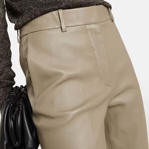 Pantalones de cuero impermeables y ligeros para mujer, pantalones de cuero para mujer de último diseño de alta calidad - Product Image 5