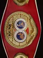 Ceinture de championnat de boxe personnalisée avec sangle en cuir, accessoire durable pour les événements de combat