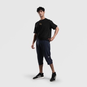 Pantalon de sport 3/4 GA bleu marine pour la gym et la gymnastique - Product Image 4