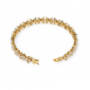 Fabulous 18K <b>Gold</b> Lab Grown Diamond Bracelet & <b>Bangle</b> - Product Image 5