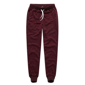 Vente en gros Pantalons de jogging unis en coton polyester de haute qualité Pantalons de survêtement chevilles élastiques Pantalons de survêtement surdimensionnés Pantalons personnalisés pour hommes - Product Image 4