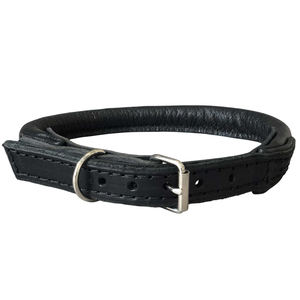 Collar personalizado enrollado hecho a medida Collar de perro con hebilla de cuero Collar ajustable cómodo para mascotas - Product Image 3