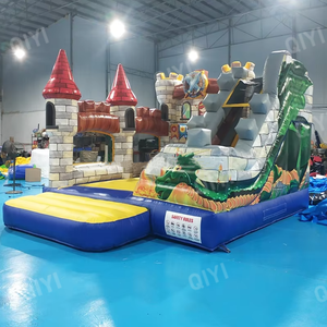 บ้านเด้งเป่าลมกระโดดเด้งสีขาวพร้อมสไลด์คู่ - Product Image 5